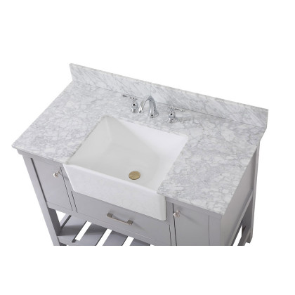 Elegant Bathroom Vanity - Gray (VF60142GR-BS)