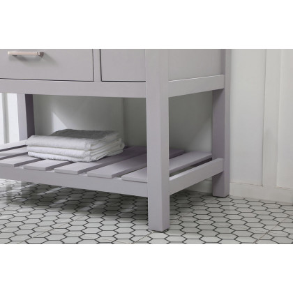 Elegant Bathroom Vanity - Gray (VF60142GR-BS)