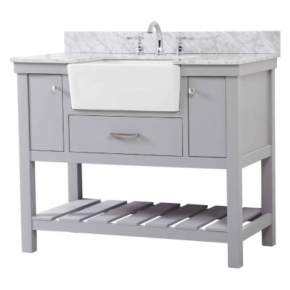 Elegant Bathroom Vanity - Gray (VF60142GR-BS)