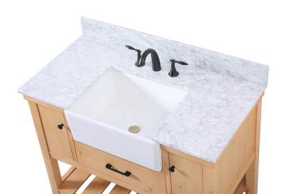 Elegant™ VF60142NW-BS Bathroom Vanity - Natural Wood