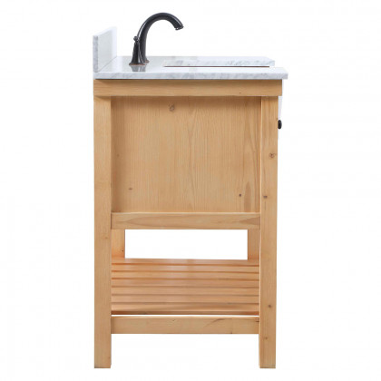 Elegant Bathroom Vanity - Natural Wood (VF60142NW-BS)