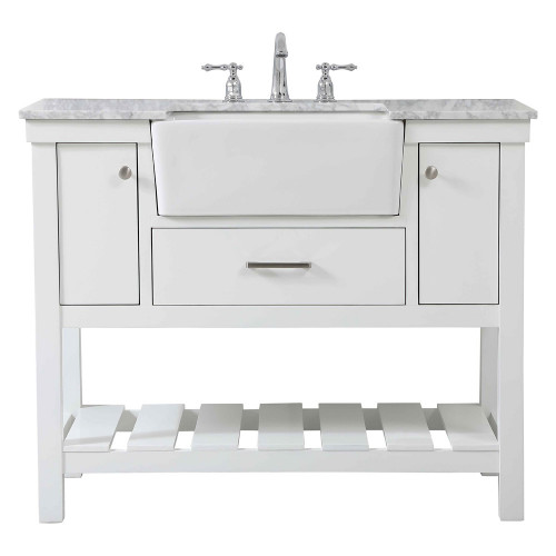 Elegant Bathroom Vanity - White (VF60142WH)