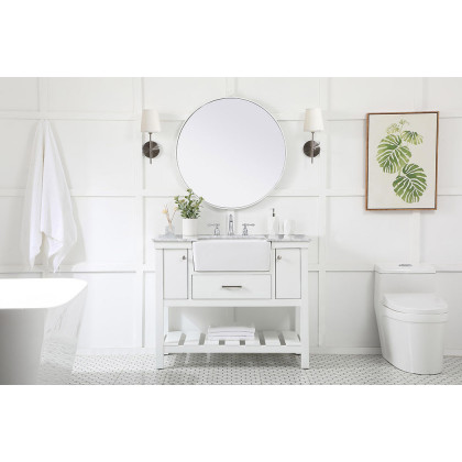 Elegant Bathroom Vanity - White (VF60142WH)