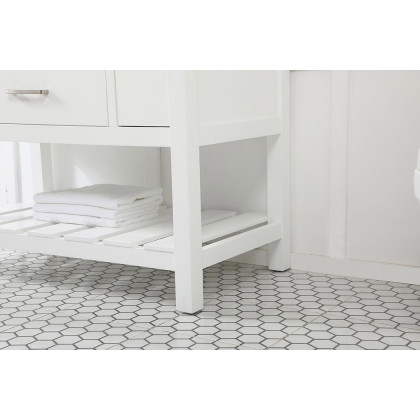Elegant Bathroom Vanity - White (VF60142WH)