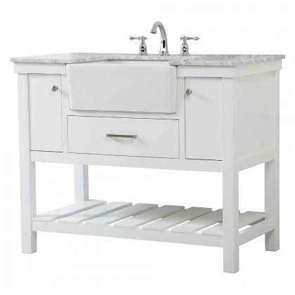 Elegant Bathroom Vanity - White (VF60142WH)