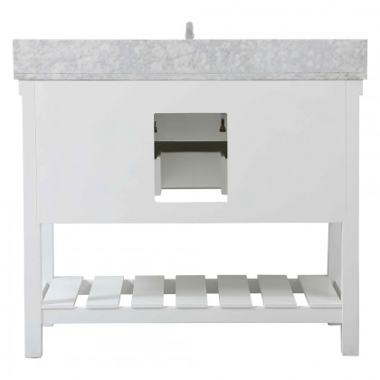 Elegant Bathroom Vanity - White (VF60142WH-BS)
