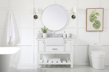 Elegant™ VF60142WH-BS Bathroom Vanity - White