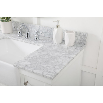 Elegant Bathroom Vanity - White (VF60142WH-BS)