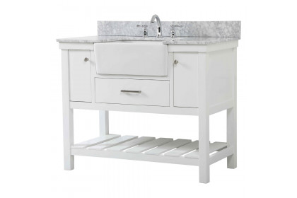 Elegant™ VF60142WH-BS Bathroom Vanity - White