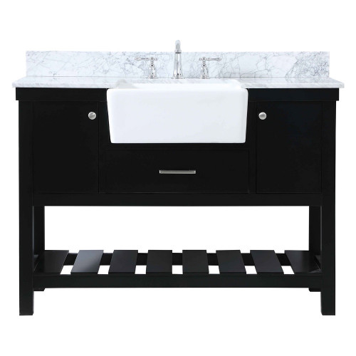 Elegant Bathroom Vanity - Black (VF60148BK-BS)