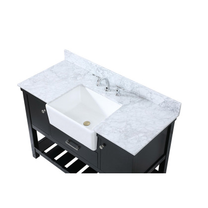 Elegant Bathroom Vanity - Black (VF60148BK-BS)