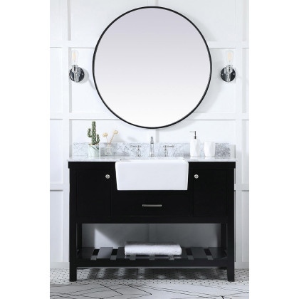 Elegant Bathroom Vanity - Black (VF60148BK-BS)