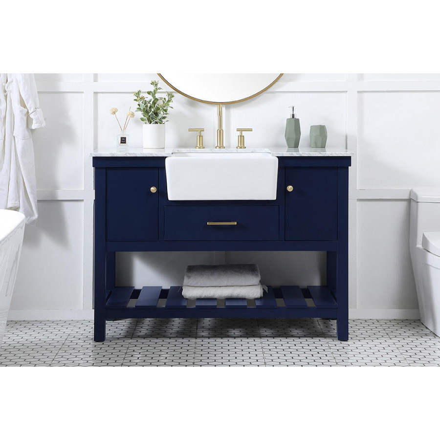 Elegant Bathroom Vanity - Blue (VF60148BL)
