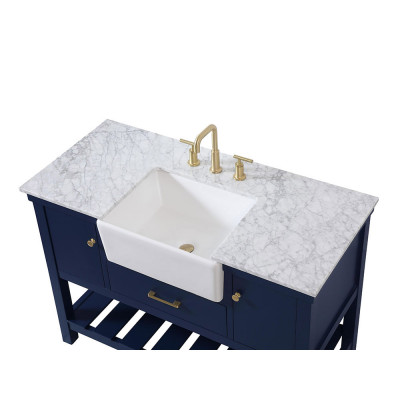 Elegant Bathroom Vanity - Blue (VF60148BL)