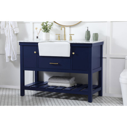 Elegant Bathroom Vanity - Blue (VF60148BL)