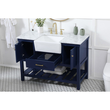 Elegant Bathroom Vanity - Blue (VF60148BL)