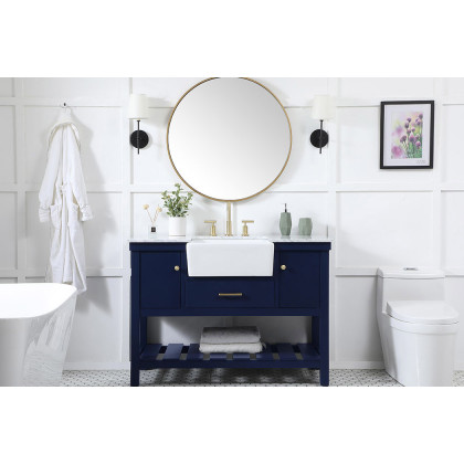 Elegant Bathroom Vanity - Blue (VF60148BL)