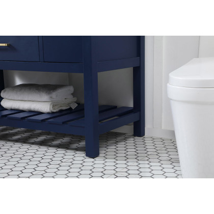 Elegant Bathroom Vanity - Blue (VF60148BL)