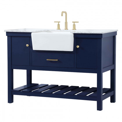 Elegant Bathroom Vanity - Blue (VF60148BL)
