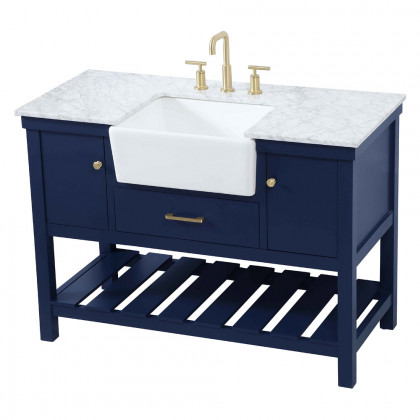 Elegant Bathroom Vanity - Blue (VF60148BL)