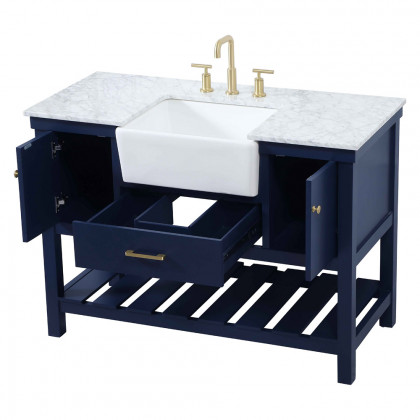 Elegant Bathroom Vanity - Blue (VF60148BL)