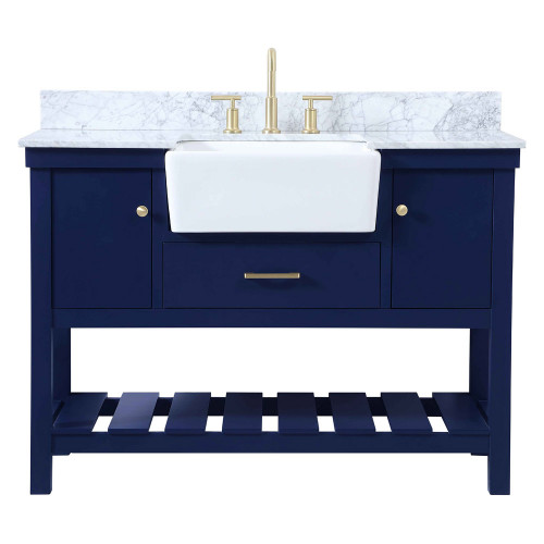 Elegant Bathroom Vanity - Blue (VF60148BL-BS)
