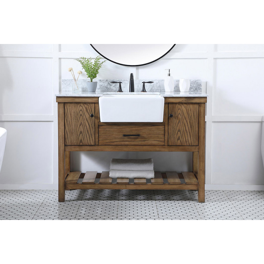 Elegant Bathroom Vanity - Driftwood (VF60148DW-BS)