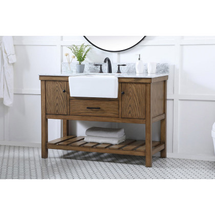 Elegant Bathroom Vanity - Driftwood (VF60148DW-BS)