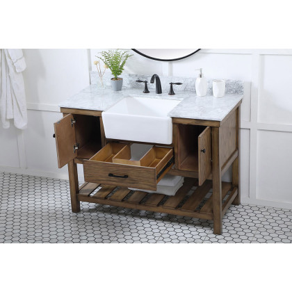 Elegant Bathroom Vanity - Driftwood (VF60148DW-BS)