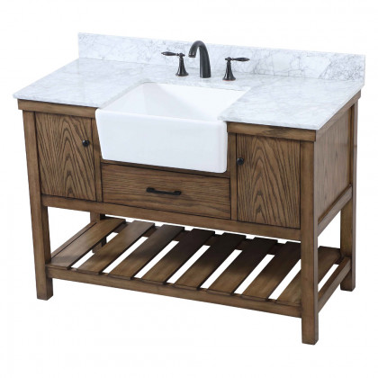 Elegant Bathroom Vanity - Driftwood (VF60148DW-BS)