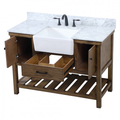 Elegant Bathroom Vanity - Driftwood (VF60148DW-BS)
