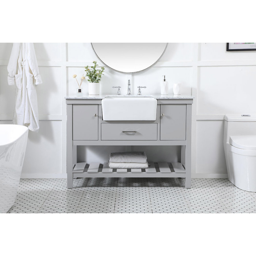 Elegant Bathroom Vanity - Gray (VF60148GR)
