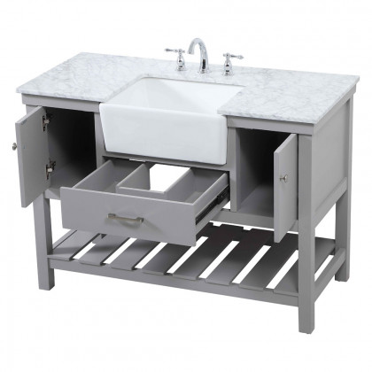 Elegant Bathroom Vanity - Gray (VF60148GR)