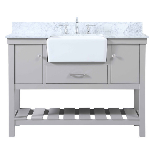 Elegant Bathroom Vanity - Gray (VF60148GR-BS)