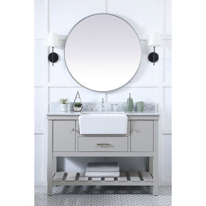 Elegant Bathroom Vanity - Gray (VF60148GR-BS)