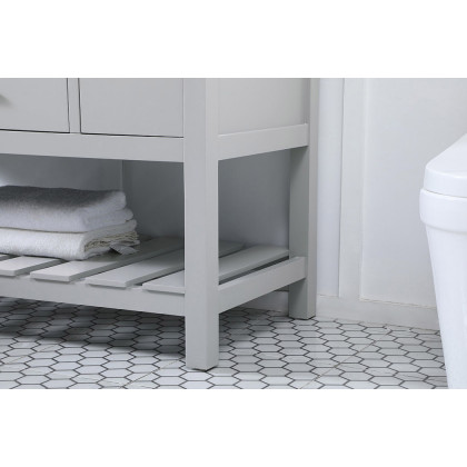 Elegant Bathroom Vanity - Gray (VF60148GR-BS)