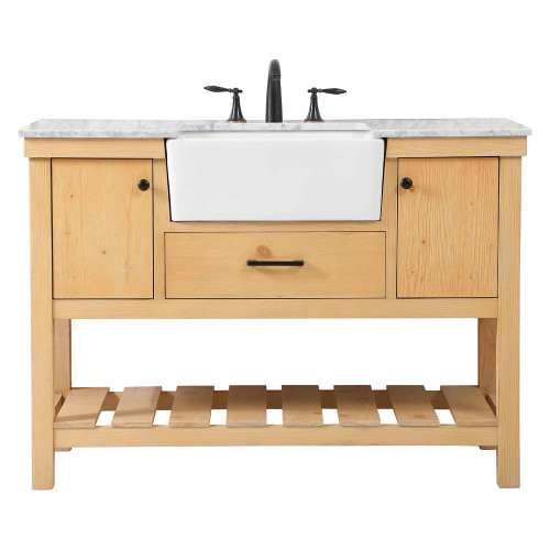 Elegant Bathroom Vanity - Natural Wood (VF60148NW)