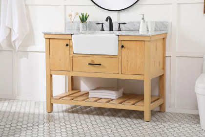 Elegant™ VF60148NW-BS Bathroom Vanity - Natural Wood