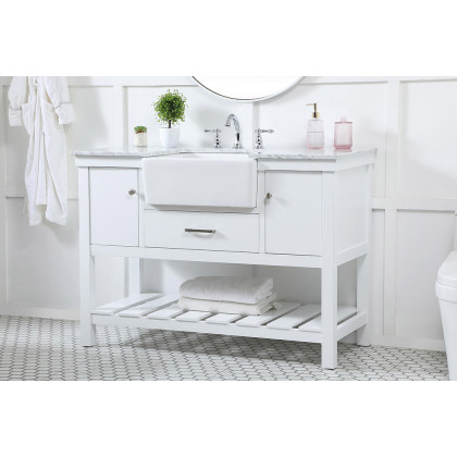 Elegant Bathroom Vanity - White (VF60148WH)