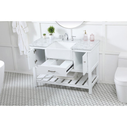 Elegant Bathroom Vanity - White (VF60148WH)