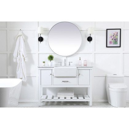 Elegant Bathroom Vanity - White (VF60148WH)