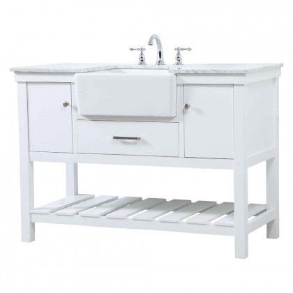 Elegant Bathroom Vanity - White (VF60148WH)