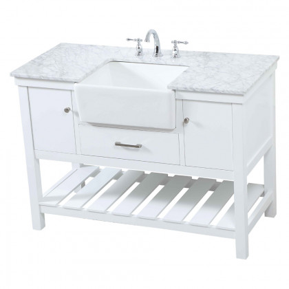 Elegant Bathroom Vanity - White (VF60148WH)