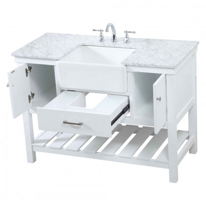 Elegant Bathroom Vanity - White (VF60148WH)