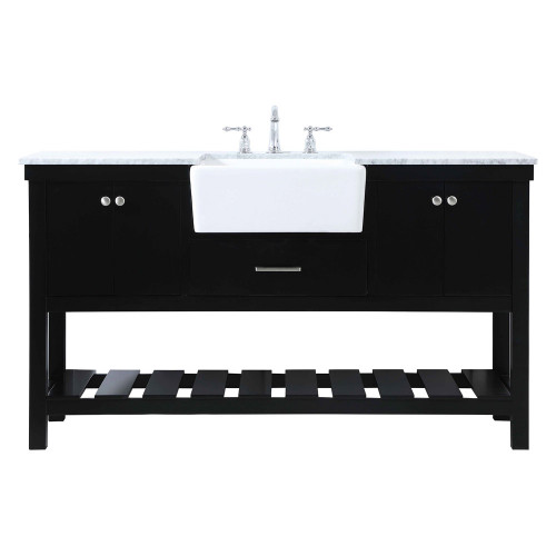 Elegant Bathroom Vanity - Black (VF60160BK)