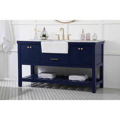 Elegant Bathroom Vanity - Blue (VF60160BL)