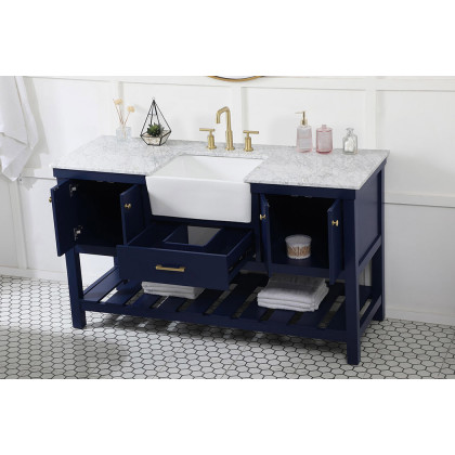 Elegant Bathroom Vanity - Blue (VF60160BL)
