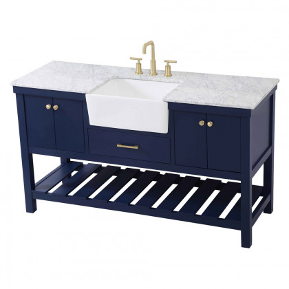 Elegant Bathroom Vanity - Blue (VF60160BL)