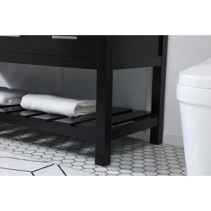 Elegant Bathroom Vanity - Black (VF60160DBK)