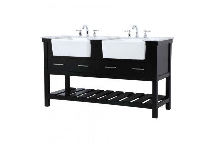 Elegant™ VF60160DBK Bathroom Vanity - Black